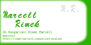 marcell rimek business card